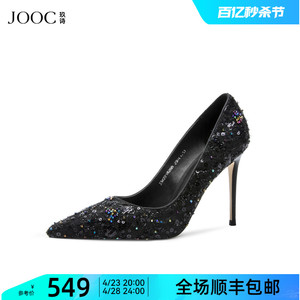 JOOC2022秋季小香风高跟鞋