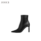 经典 老钱 JOOC玖诗经典 细跟短靴女2025秋冬新款 性感尖头瘦瘦靴
