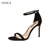 细高跟鞋 性感 JOOC玖诗性感一字带凉鞋 女明星同款 经典 系列