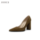 叛逆美学 JOOC玖诗职场风气质高跟鞋 2026春季 新款 粗跟尖头单鞋