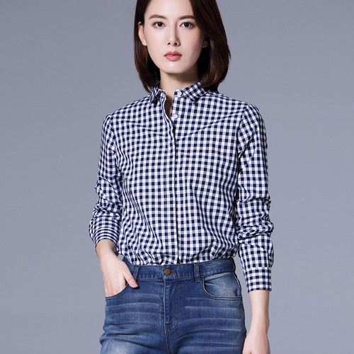 高档面料轻奢格子衬衫