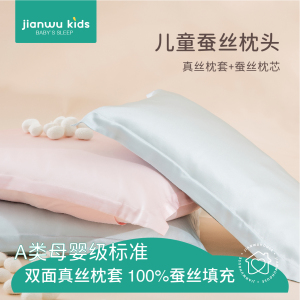 茧小屋A类婴幼儿真丝幼儿园枕芯