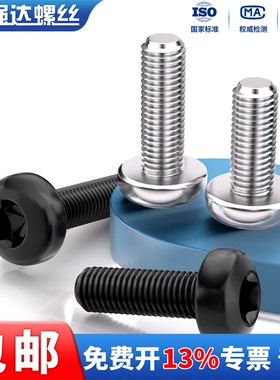X304不锈钢梅花防盗螺丝圆头螺钉不带针带柱盘头螺栓M2M3M4M5M10