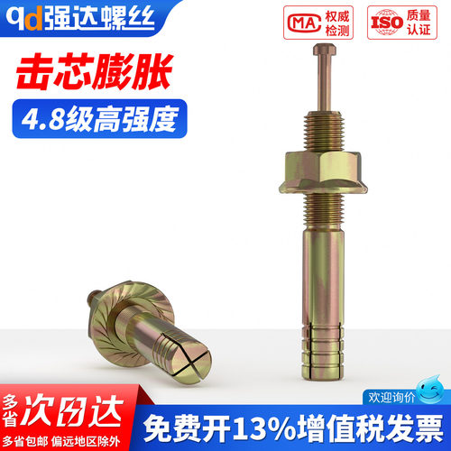 【专票13%】高强度击芯膨胀螺栓