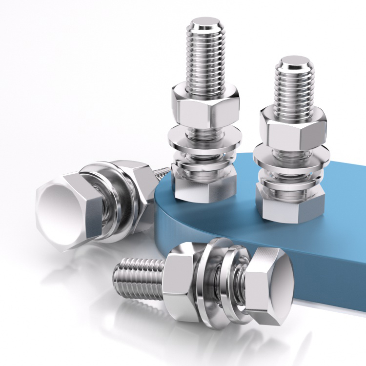 304全牙外六角DIN933四件套