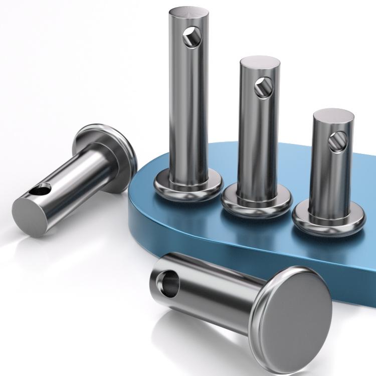 量大优惠 带孔销轴 GB882发黑平头带孔销轴