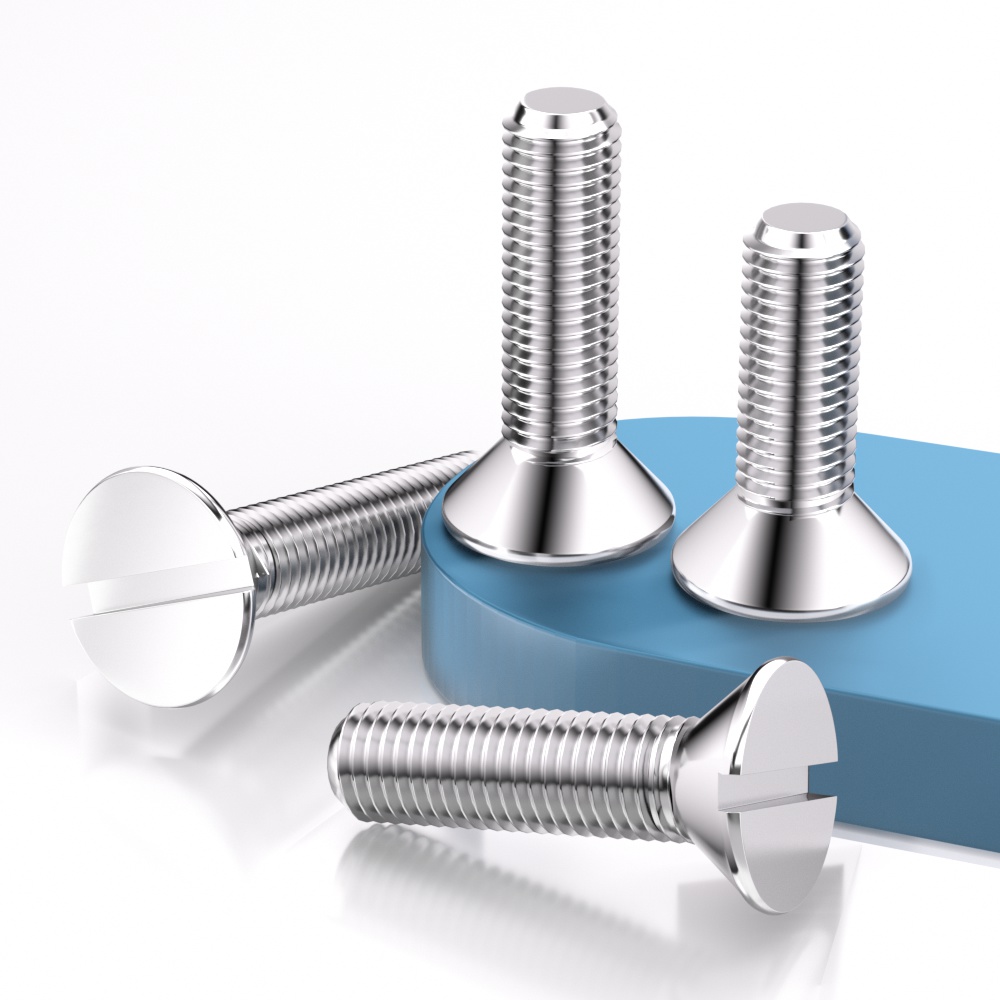 304不锈钢一字槽沉头螺钉