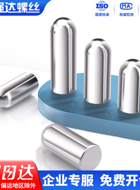 X不锈钢圆柱定位销圆头销钉PCB定位PIN销 滚针长10mm*1/2/3/4/5/6