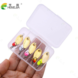 亮片路亚饵单钩鱼饵批发亨嘉新款复合亮片盒装假饵渔具批发鱼饵