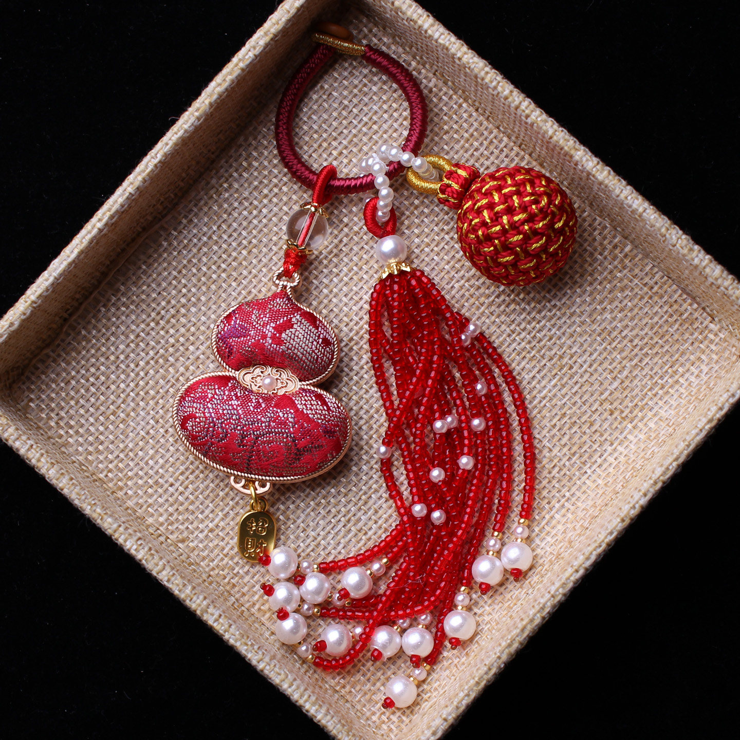 本命年红非遗宋锦葫芦包包挂件流苏穗子编织有球必应汉服钥匙挂饰,饰品/流行首饰/时尚饰品新,压襟挂件,淘宝优惠券,粉丝福利购,淘宝优惠卷