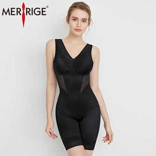 美人计正品 塑身衣塑形束腰收腹连体衣女性感内衣带胸垫0092纤体衣