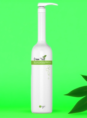 台湾欧莱德oright绿茶清凉沐浴乳1000ML温和清凉  天然有机无硅油