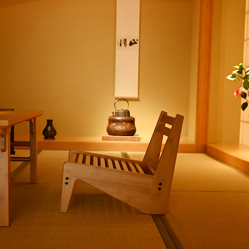 祥福榻榻米飘窗坐地日式靠背椅