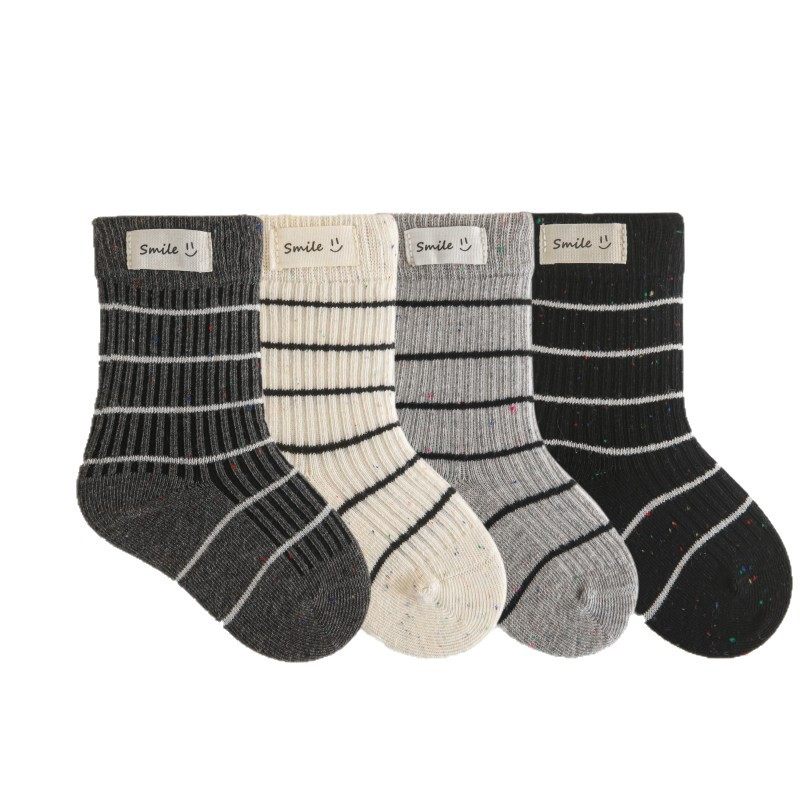 秋季新款无骨点子纱宝宝中筒棉袜条纹笑脸婴儿童袜子ins潮学院风,童装/婴儿装/亲子装,儿童袜子(0-16岁),淘宝优惠券,粉丝福利购,淘宝优惠卷