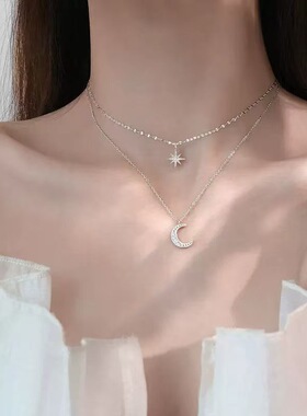 钛钢不掉色小蛮腰轻奢项链女夏网红小众设计感配饰锁骨链吊坠小众