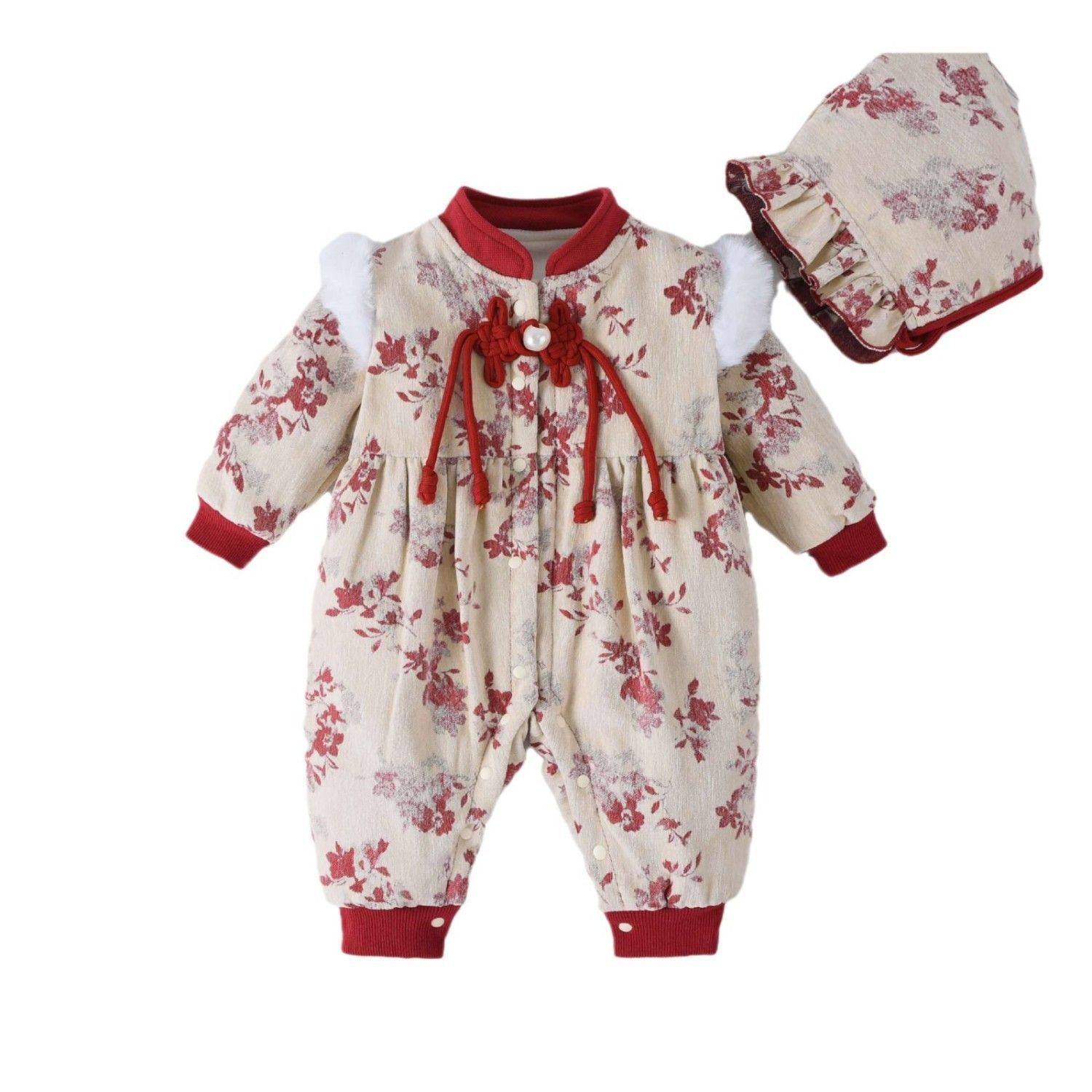 婴儿衣服冬装加绒连体衣小月龄宝宝超萌洋气国风保暖爬服外出抱衣,童装/婴儿装/亲子装,连身衣/爬服/哈衣,淘宝优惠券,粉丝福利购,淘宝优惠卷