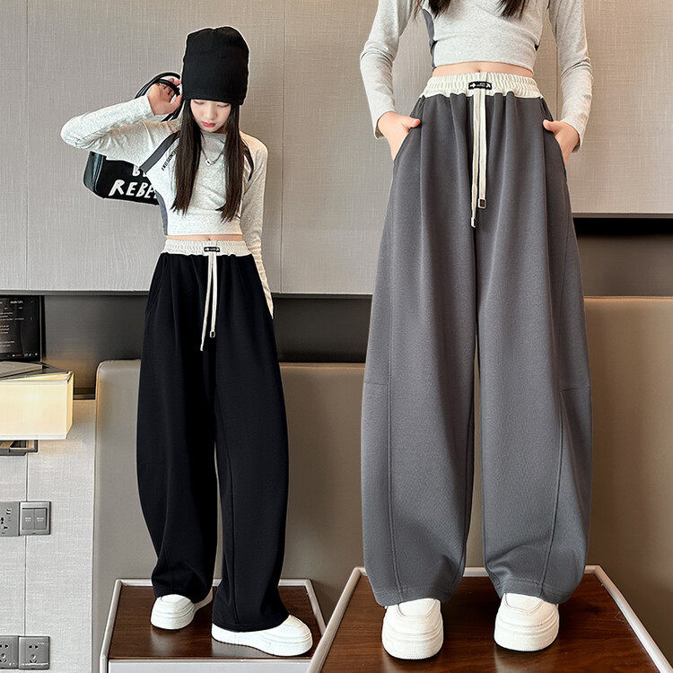 女童阔腿裤春秋大童秋款休闲宽松弯刀裤秋天时髦洋气秋装儿童裤子,童装/婴儿装/亲子装,裤子,淘宝优惠券,粉丝福利购,淘宝优惠卷