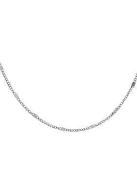 通体钛钢不掉色闪片裸链项链女素链轻奢小众不锈钢锁骨链简约颈链