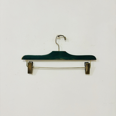 中古实木高档衣架定制可刻字复古无痕高端衣挂专柜品牌金属衣撑