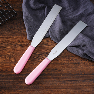 桔子稻不锈钢直角抹刀一刀收神器带刻度蛋糕裱花脱模刀刮刀直吻刀