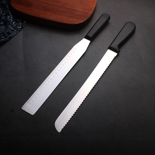 蛋糕抹刀不锈钢锯齿刀面包刀裱花抹平刀直角一刀收脱模刀烘焙抹面