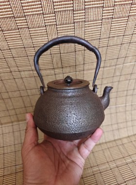 日本小铁壶老铁壶龙文堂安之介造明治时期金寿堂雨宫回流茶具茶器