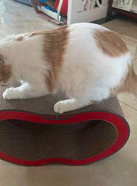 苹果猫抓板 线锯bc楞 285*465*150mm 可承重10斤 顺丰发货