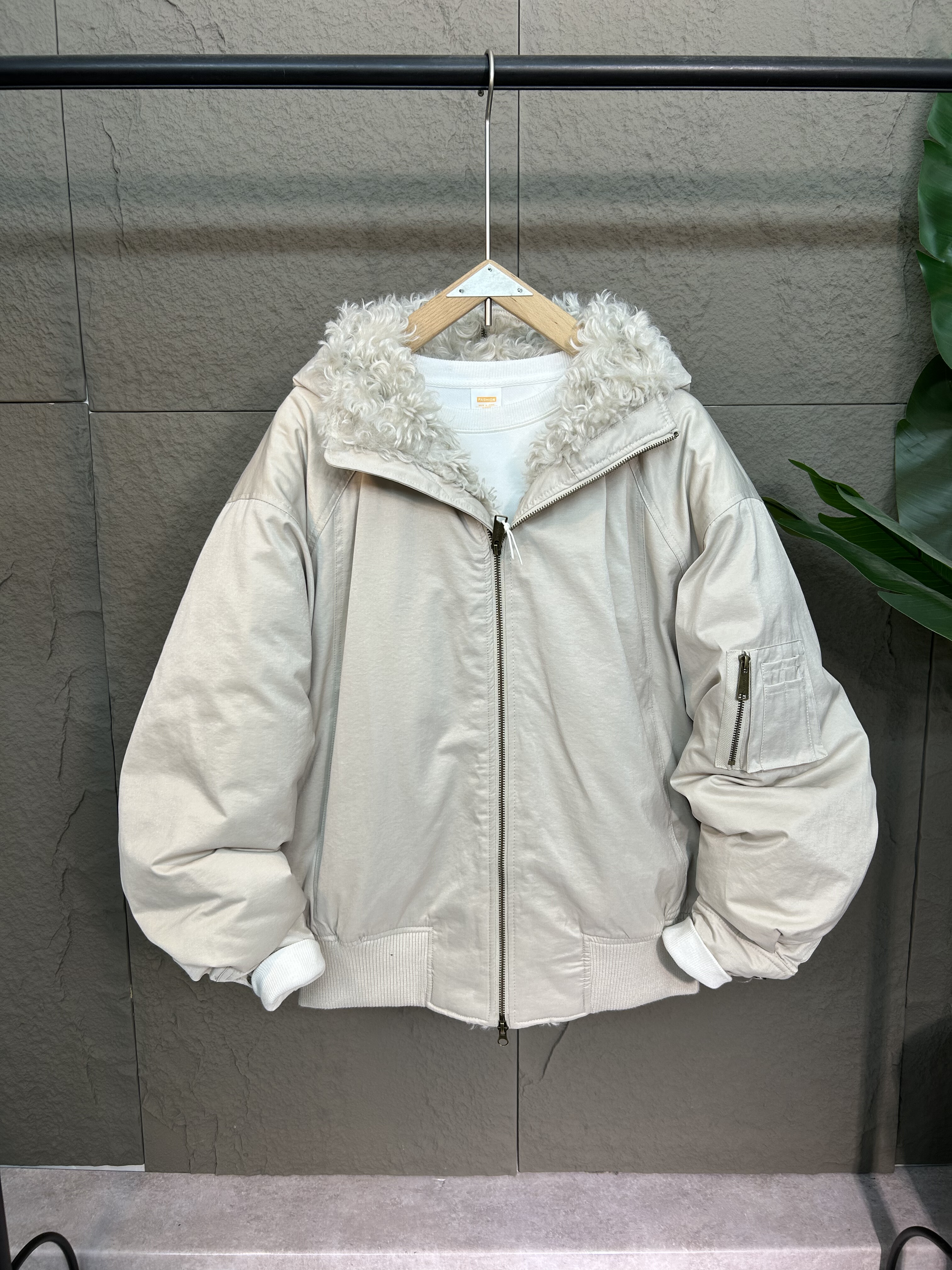 潮牌棉服加厚冬季座山雕帽子毛领设计感保暖外套宽松阔版男女情侣