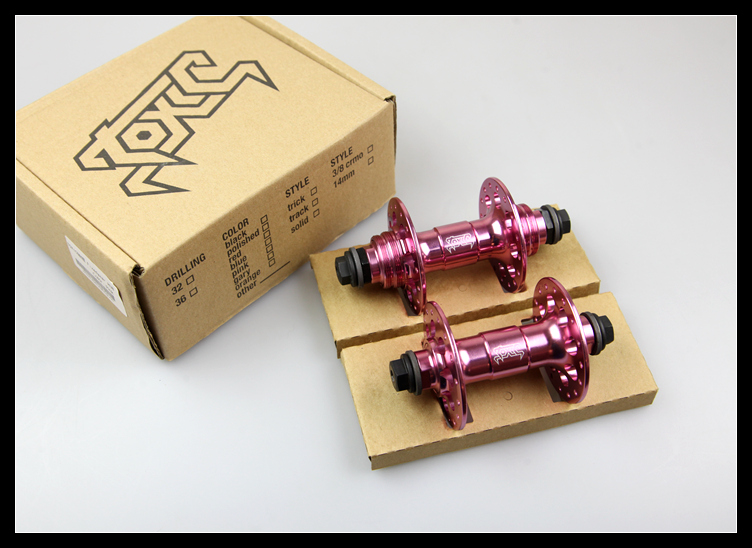 台湾Fixed gear 场地车动作街式双死飞花鼓 TOXIC 培林 32孔