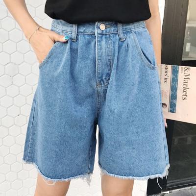 韩版原宿风bf风牛仔五分裤宽松显瘦高腰阔腿牛仔短裤女学生夏季潮|msdalam kategori Butik wanita / wanita, seluar jeans - dari Buy2taobao.com untuk memberikan perkhidmatan ejen Taobao profesional membeli