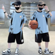 冰丝速干球衣中大童比赛训练球服 儿童薄款 男童夏装 篮球服运动套装