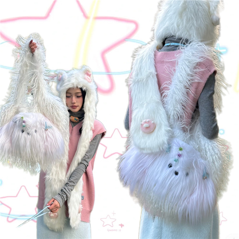 原创毛毛包流浪狗设计师包包