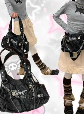 日光欲原创腋下包机车托特包y2k千禧辣妹小众亚文化斜挎单肩包女