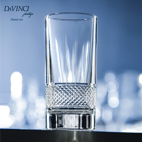 davinci进口大容量手工水晶玻璃水杯高颜值果汁杯家用套装饮料杯