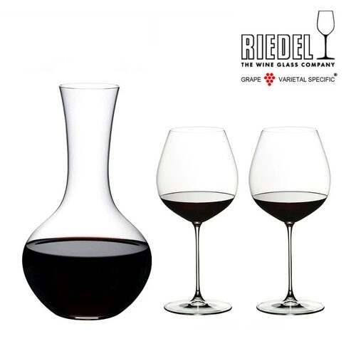 RIEDEL进口 VERITAS酒神红酒杯水晶玻璃白葡萄酒杯醒酒器套装3件