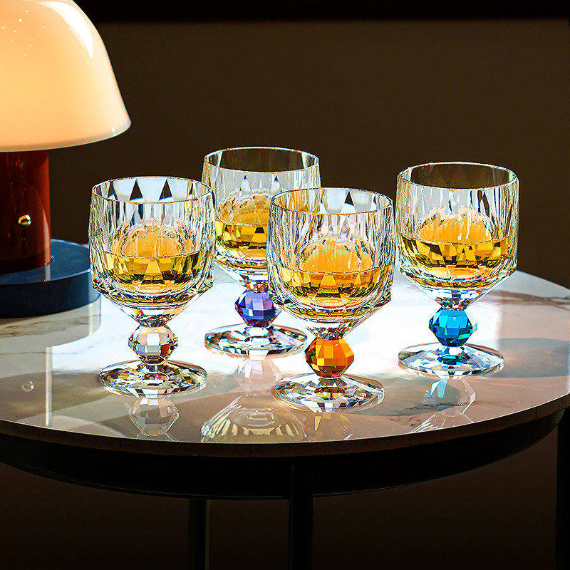轻奢水晶玻璃杯家用钻石雕刻水杯啤酒杯果汁杯烈酒洋酒杯白兰地杯,餐饮具,葡萄酒/红酒杯,淘宝优惠券,粉丝福利购,淘宝优惠卷