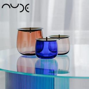 土耳其进口Nude进口玻璃罐子水晶玻璃防尘收纳罐家用家居糖罐摆件