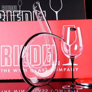 奥地利进口RIEDEL手工吹制黑领结音符葡萄酒醒酒器红酒分酒器礼盒