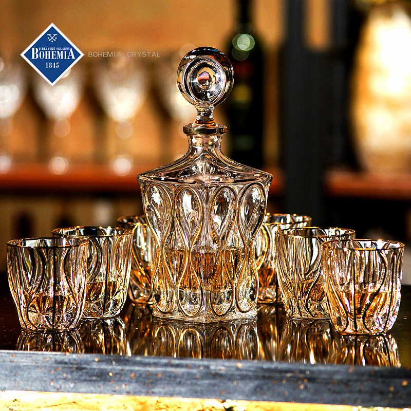 bohemia捷克水晶玻璃威士忌杯