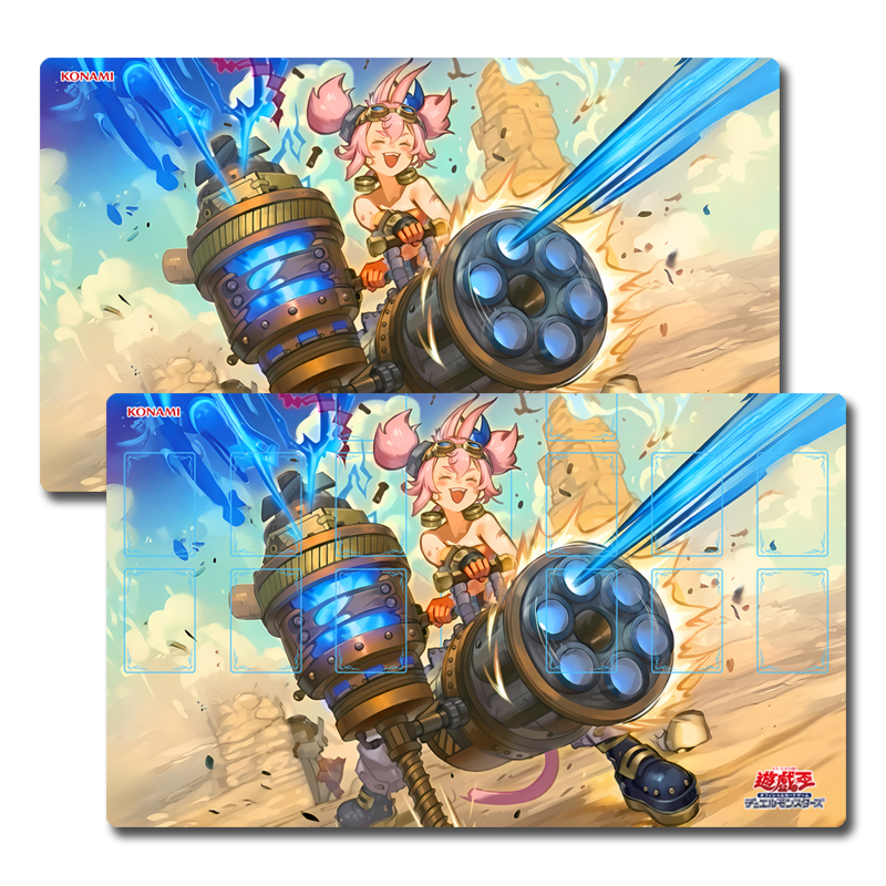 TCG对战垫 护宝炮妖 铁兽炎工 姬特 游戏王卡牌决斗盘DIY场地卡垫