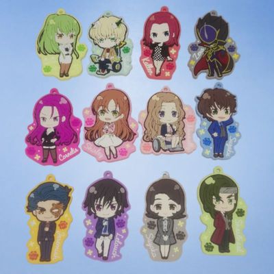 Code Geass兰佩of the resurrection橡胶反叛鲁鲁修包包锁匙挂件