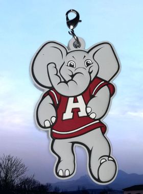 NCAA阿拉巴马大学红潮队吉祥物Big Al大象 Alabama手机包包挂件