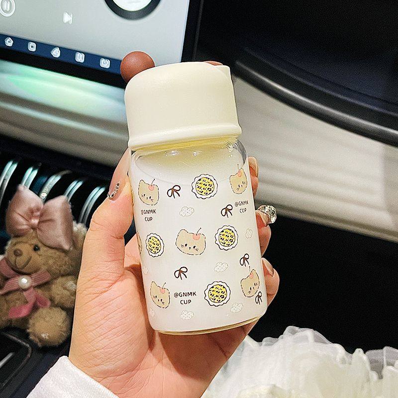 球球玻璃杯水杯女生高颜值高硼硅咖啡杯早餐杯刻度暖手杯随手杯子