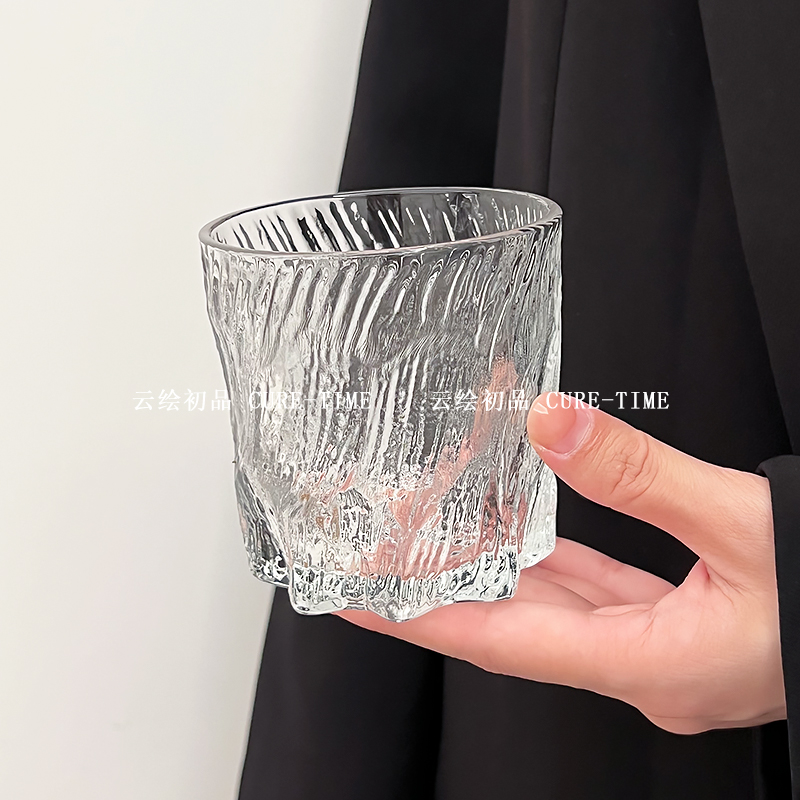 ins高颜值玄冰杯创意威士忌杯洋酒杯家用日式小众简约古典果汁杯