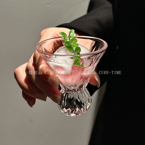 创意复古宝石纹玻璃迷你果酒杯