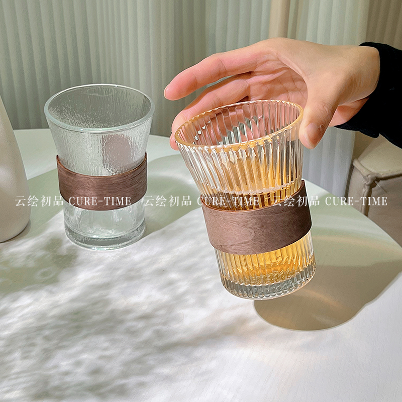 ins手冲挂耳咖啡杯隔热玻璃杯冰美式杯泡茶杯喝水杯子家用高颜值