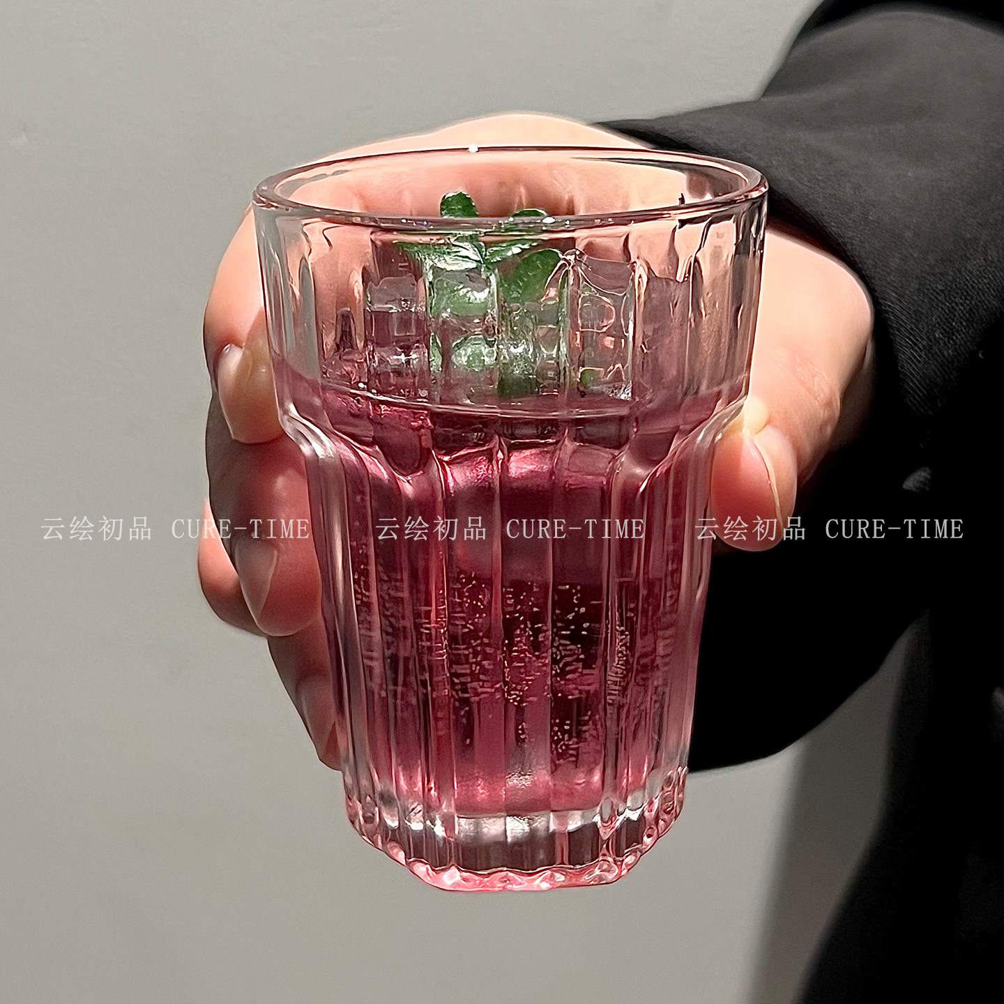 云绘初品高颜值木纹玻璃白酒杯