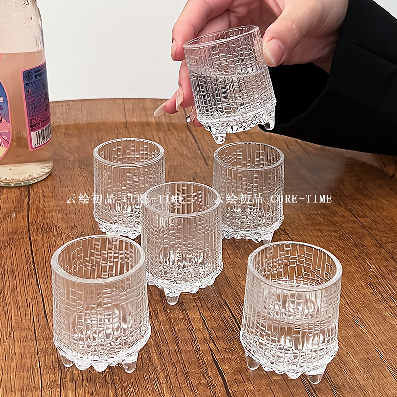 玻璃喝酒杯家用分酒器白酒杯小酒杯一口杯高脚杯子弹杯酒盅酒具