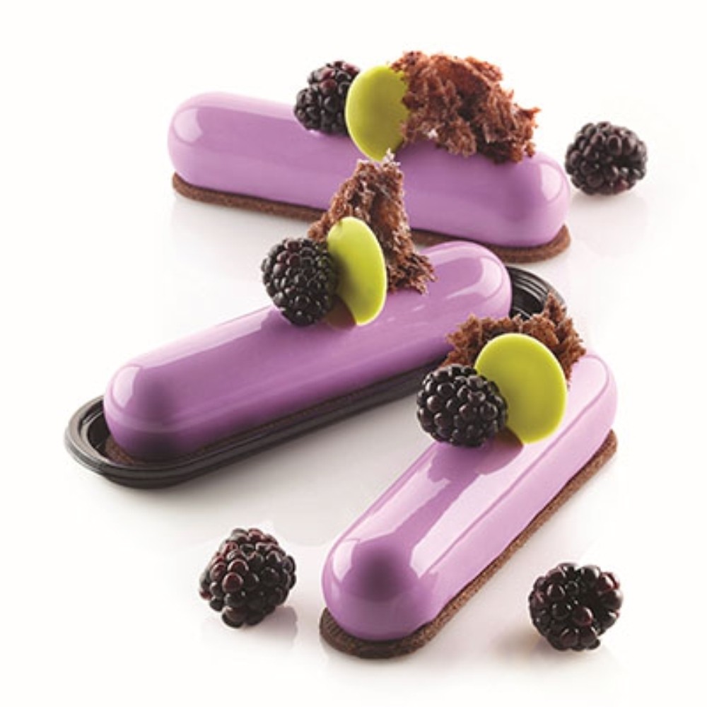 意大利 Silikomart  SF248八连手指泡芙慕斯硅胶模具 新品