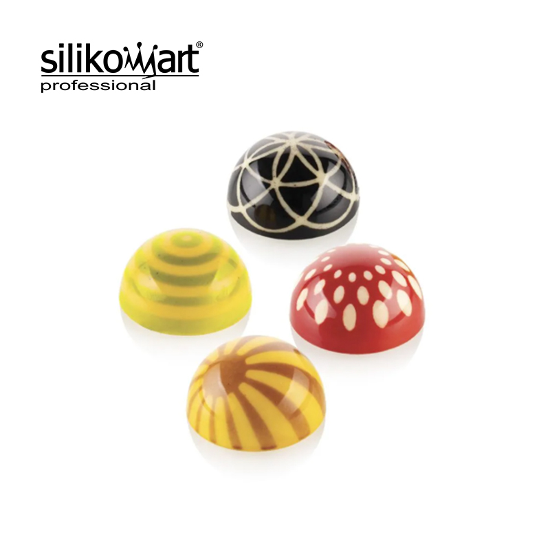 意大利SIlikomart 印章巧克力模具 半球巧克力-Choco stamp a